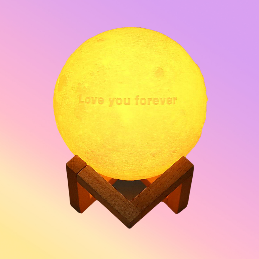 Custom Text Moon Night Light