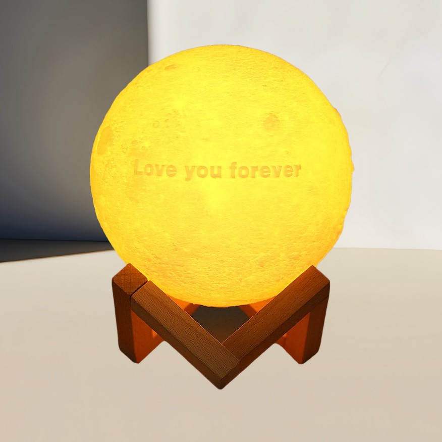 Custom Text Moon Night Light