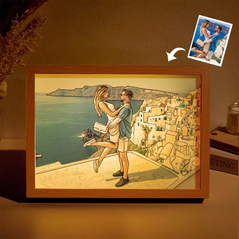 Photo Frame Mirror Light