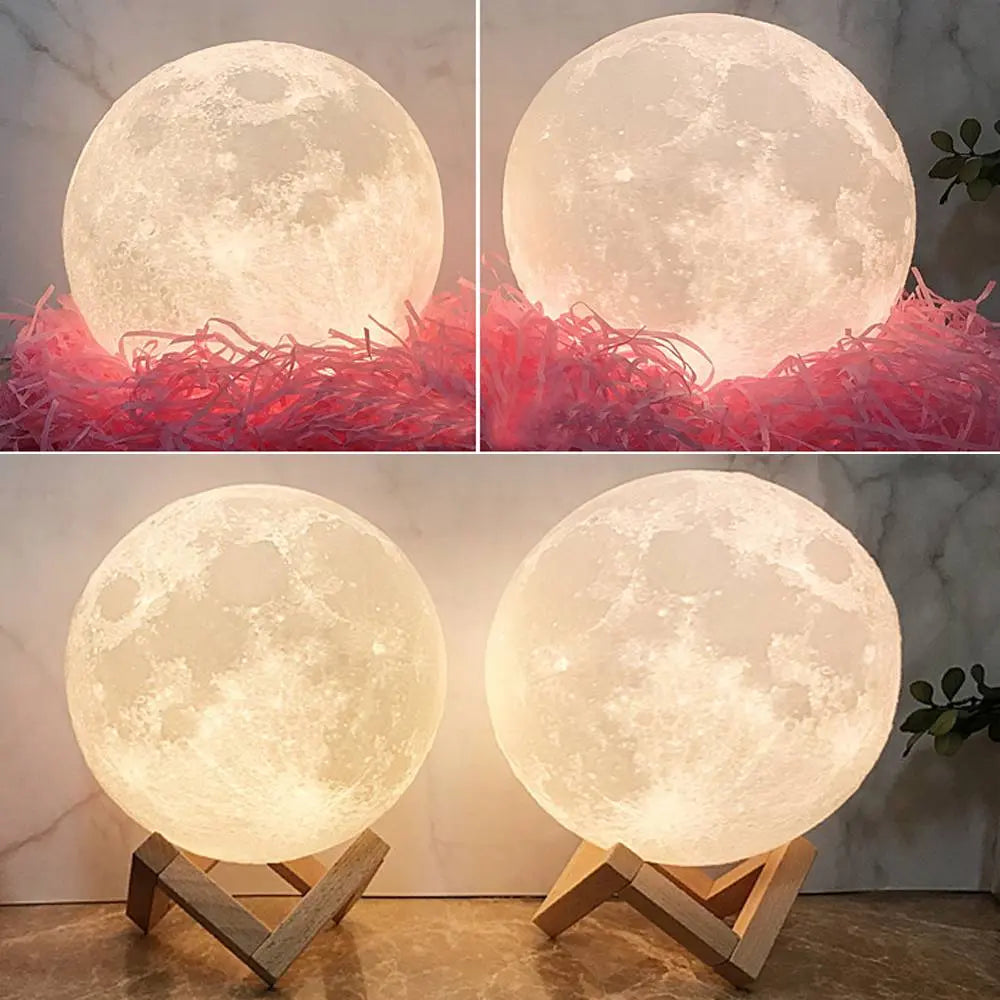 3D Printed Lunar Moon Lamp