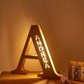 Personalized Wooden Letter Night Light