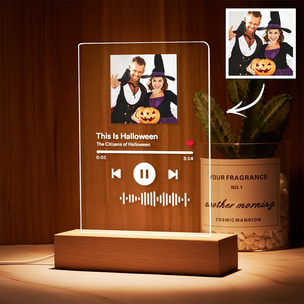 Custom Scannable Music Plaque Night Light