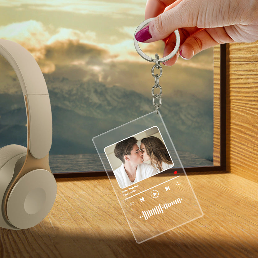 Custom Scannable Music Keychain Night Light