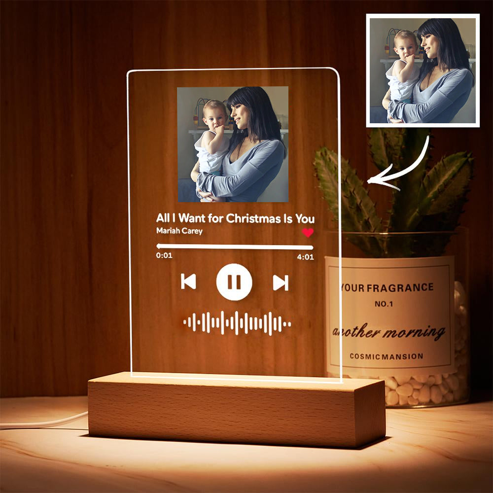 Custom Scannable Music Plaque Night Light