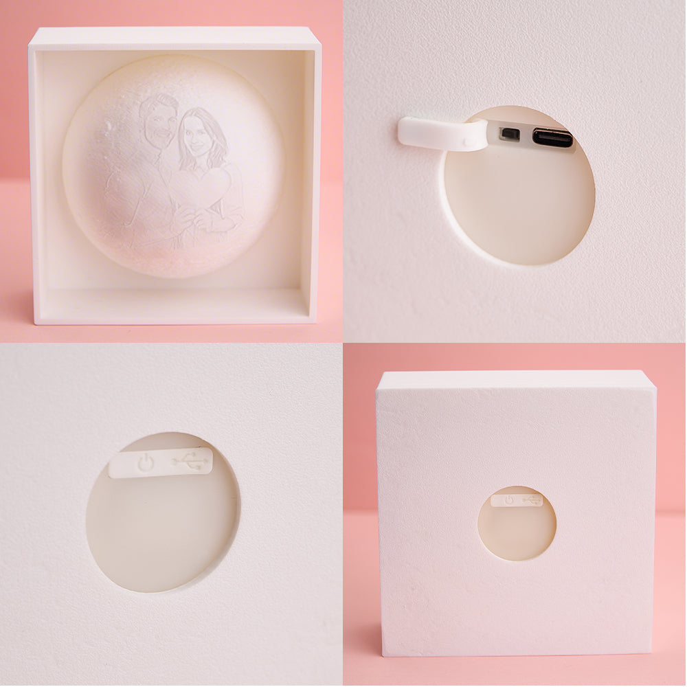 3D Printed Photo Moon Light