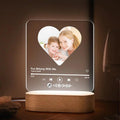 Custom Music Heart Seven Color Night Light