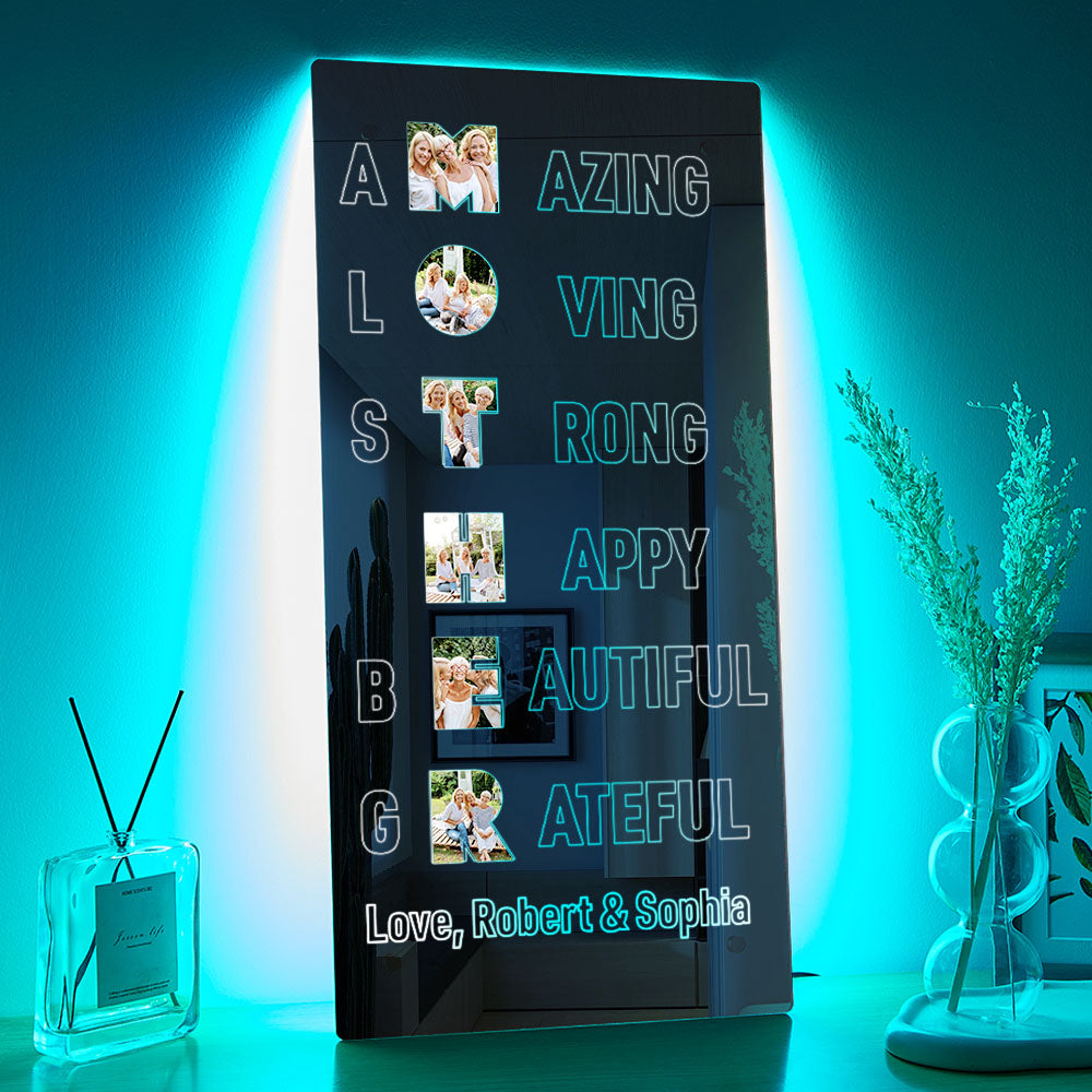 Personalized Photo Mirror Light