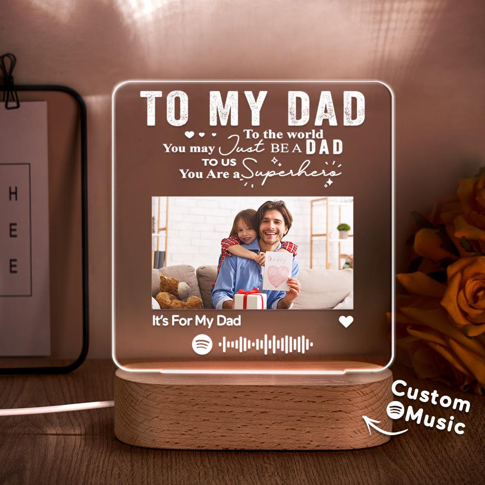 Personalized Music Plaque Photo Night Light