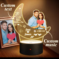 Acrylic Moon Photo Night Light
