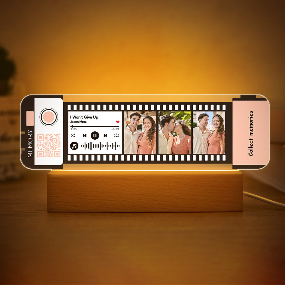 Custom Filmstrip Music Night Light