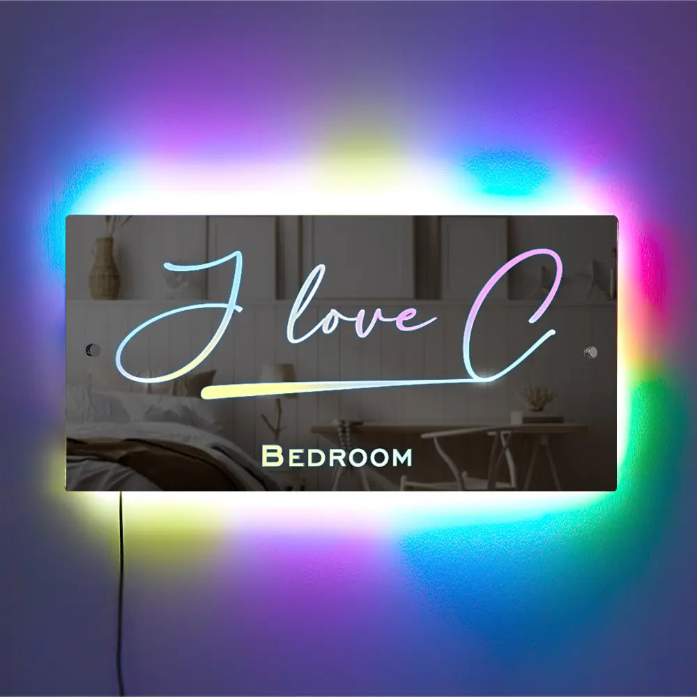Personalized Name Light Up Mirror