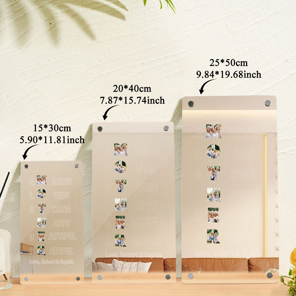 Personalized Photo Mirror Light