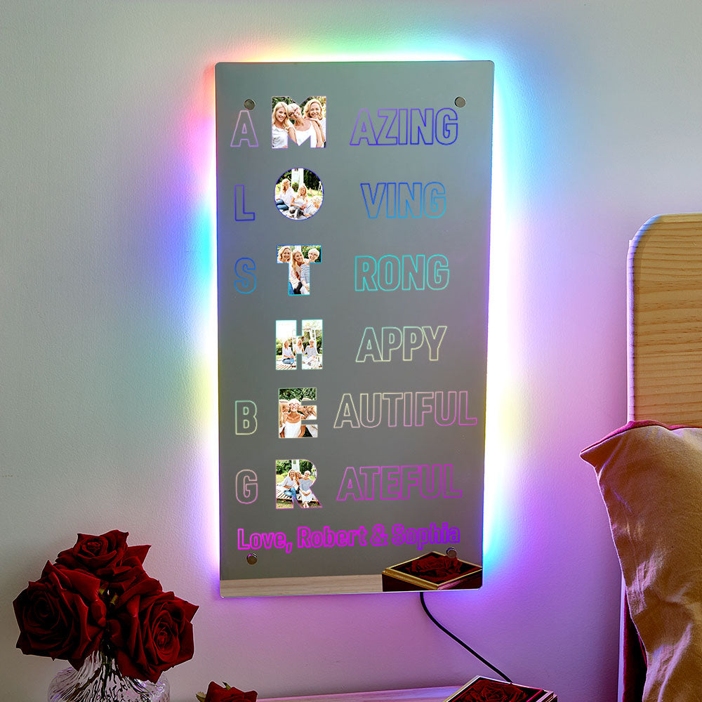 Personalized Photo Mirror Light