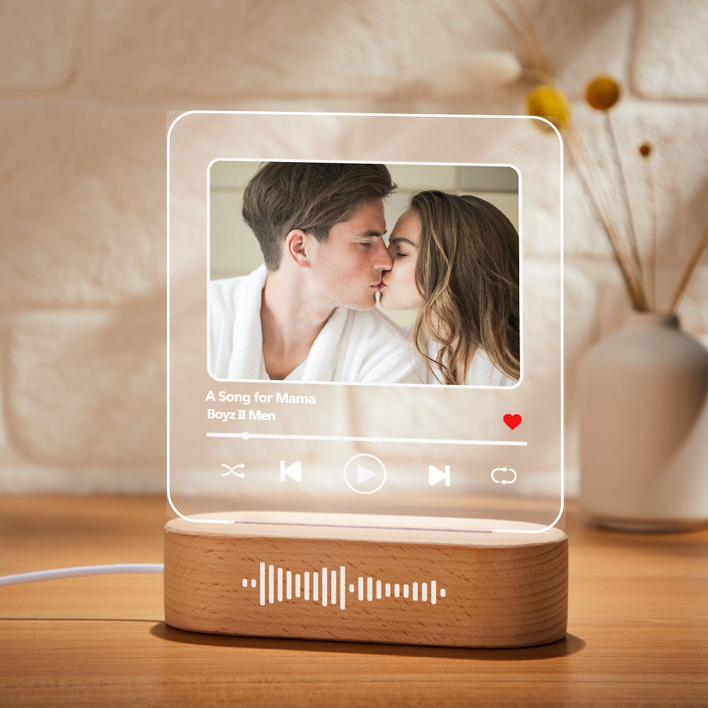 Custom Scannable Music Keychain Night Light