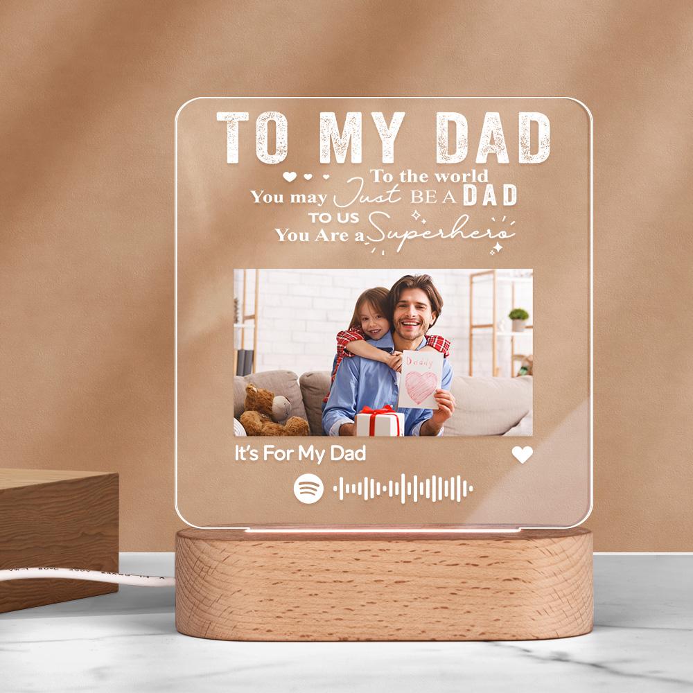 Personalized Music Plaque Photo Night Light