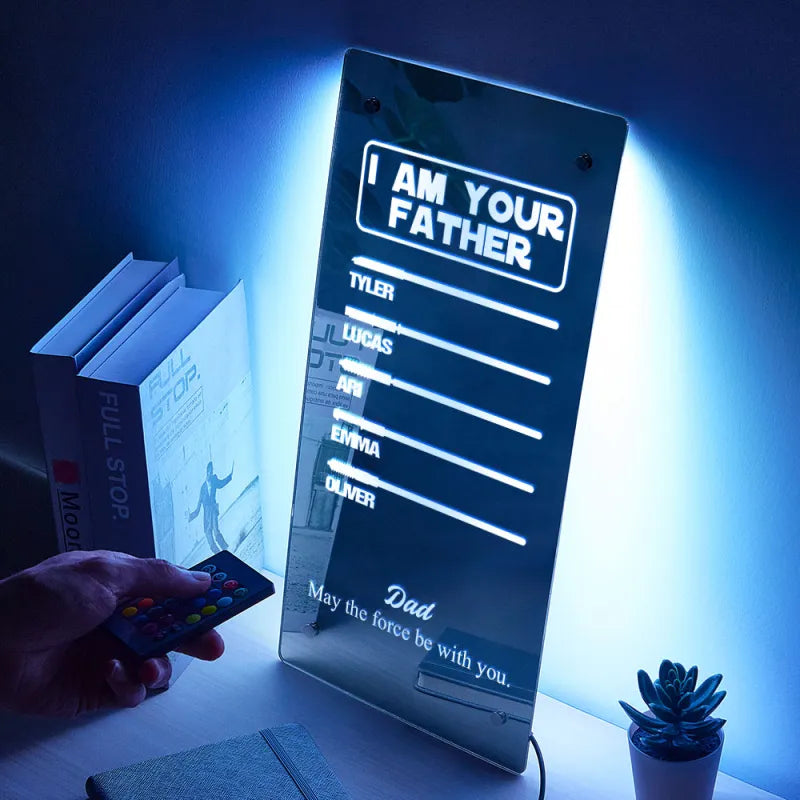 Father Lightsaber Mirror Light