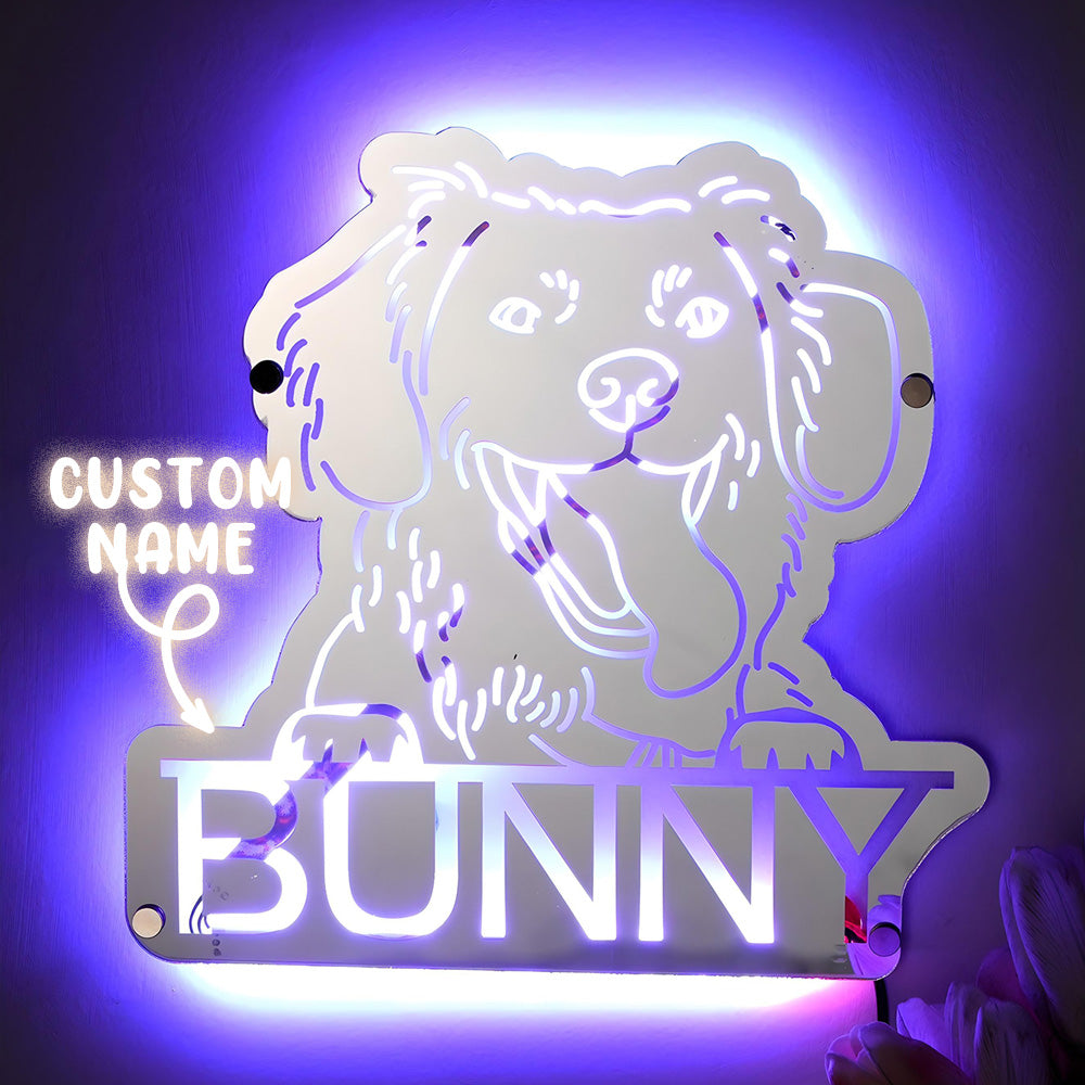 Personalized Pet Photo Mirror Light