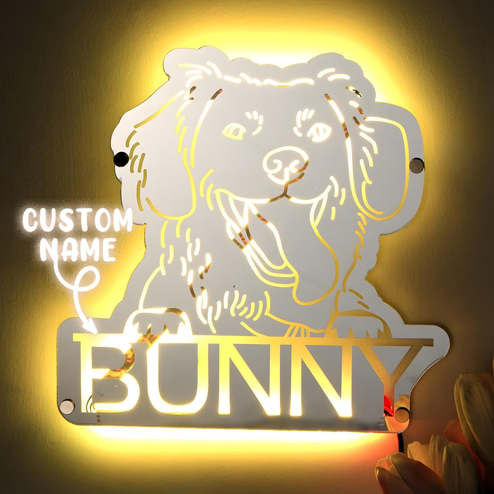 Personalized Pet Photo Mirror Light