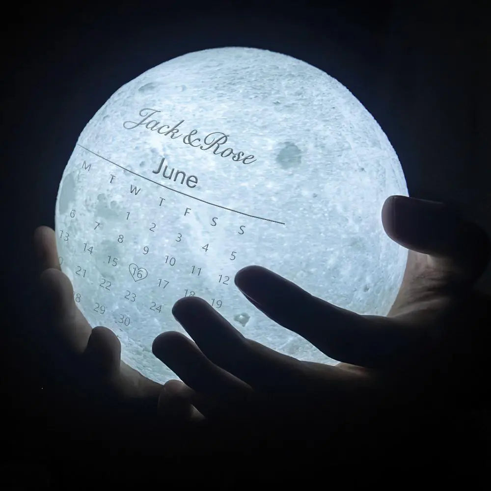 Custom 3D Photo Moon Lamp
