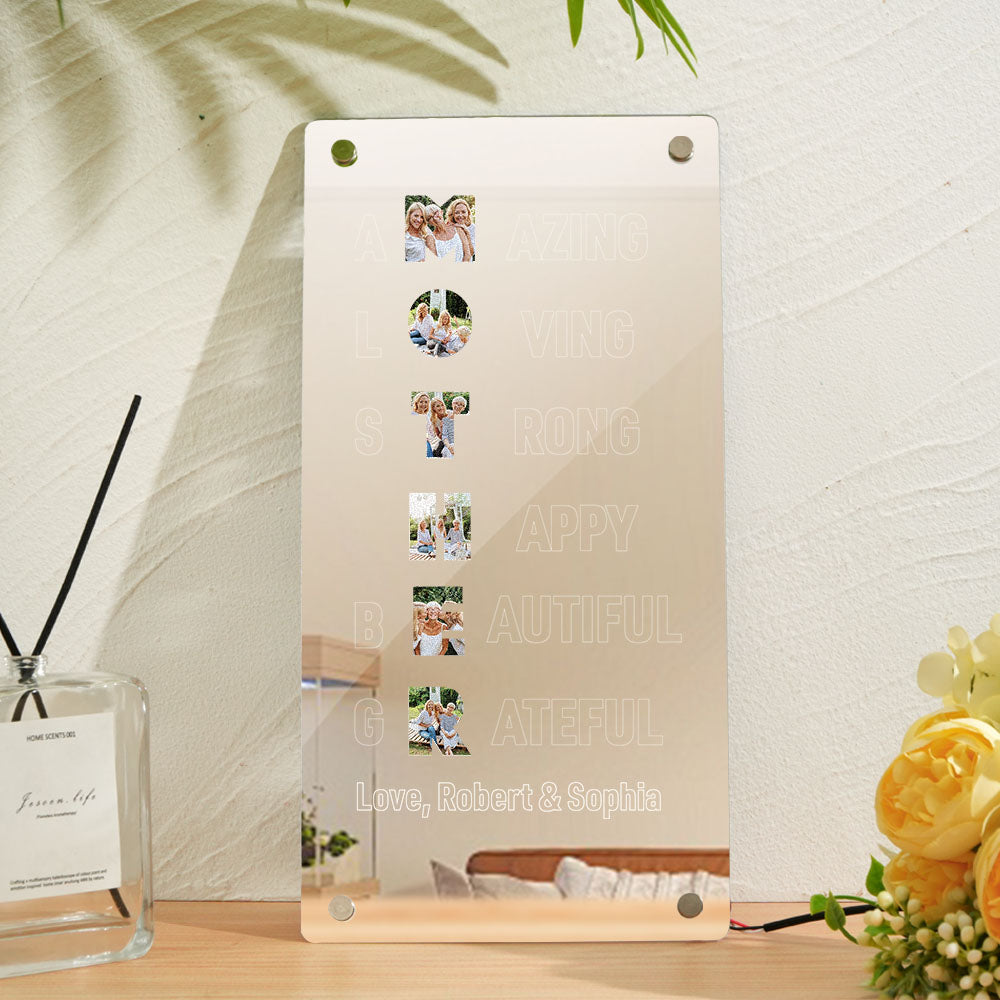Personalized Photo Mirror Light