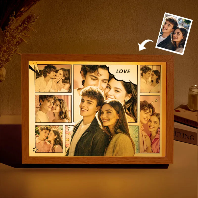 Custom Photo Collage Night Light