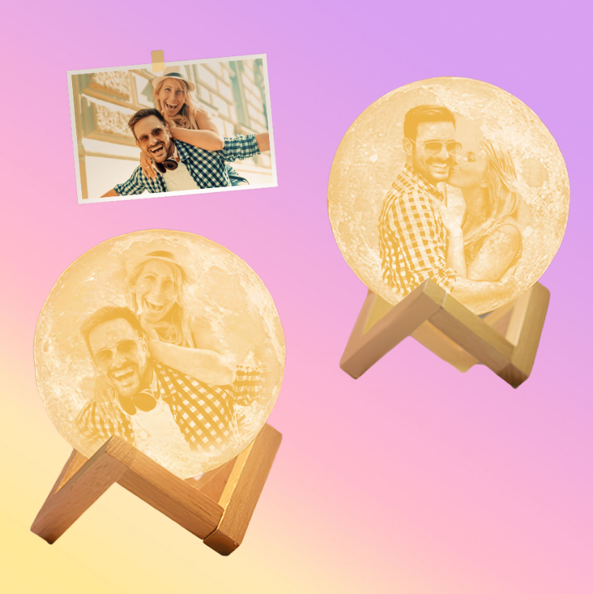 Custom Photo Moon Night Light