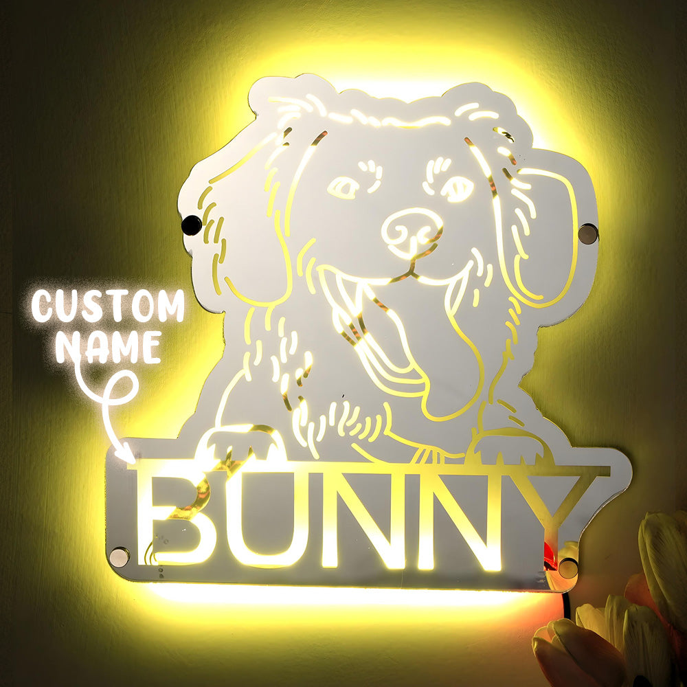 Personalized Pet Photo Mirror Light