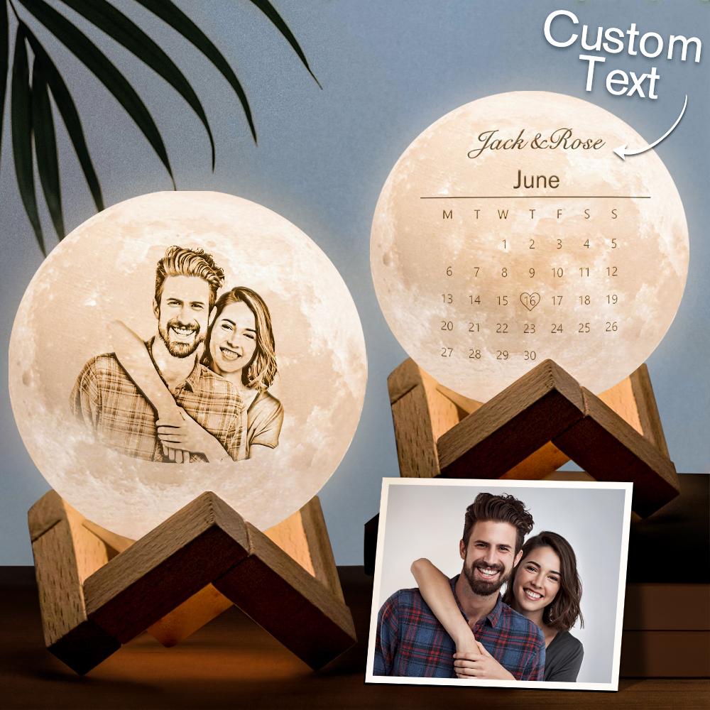 Custom 3D Photo Moon Lamp