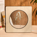 Engraved Photo Wood Frame Night Light