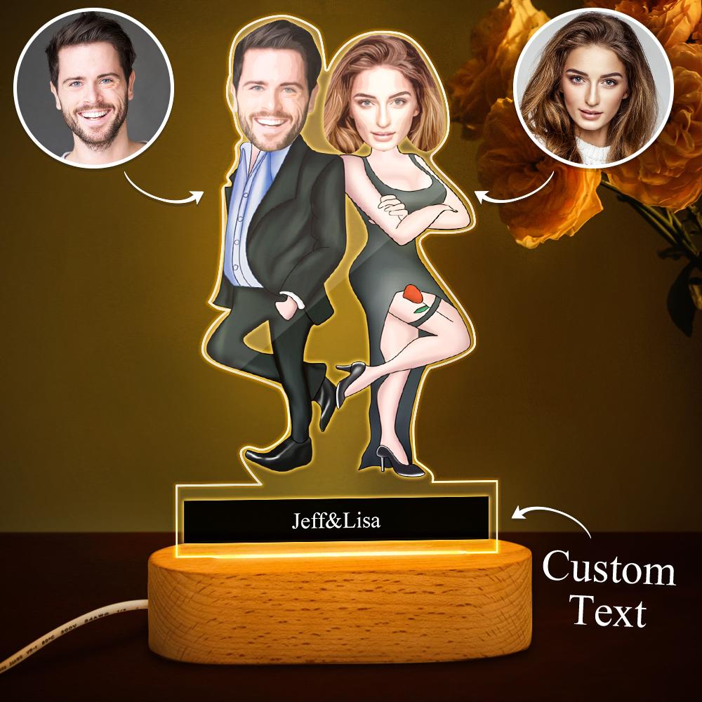 Personalized Comic Night Light