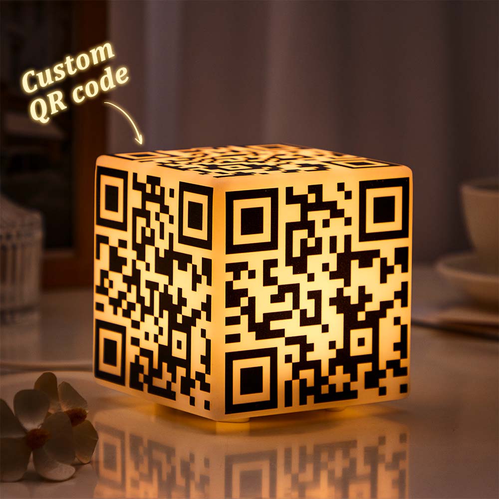 Scannable QR Cube Night Light