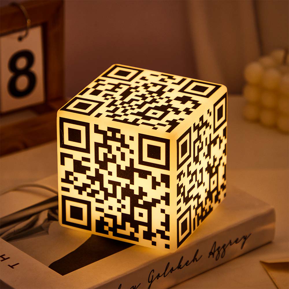 Scannable QR Cube Night Light