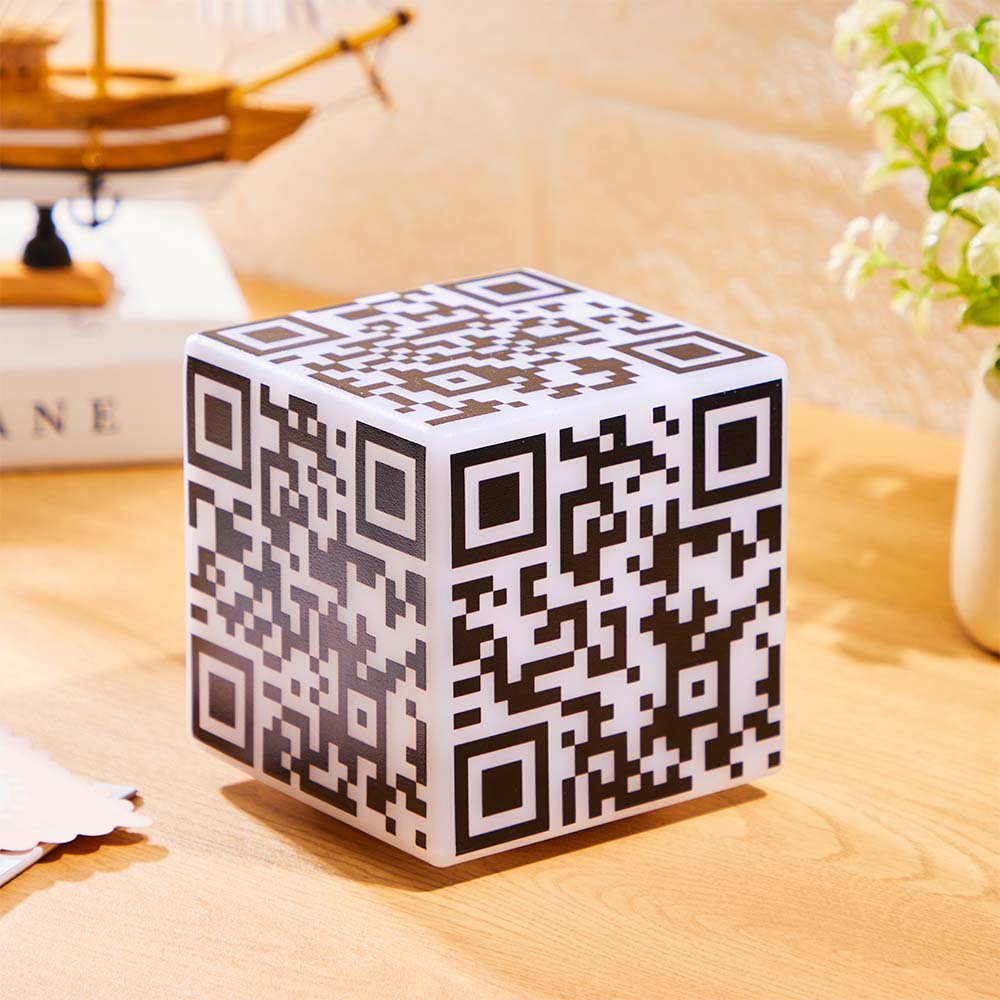 Scannable QR Cube Night Light
