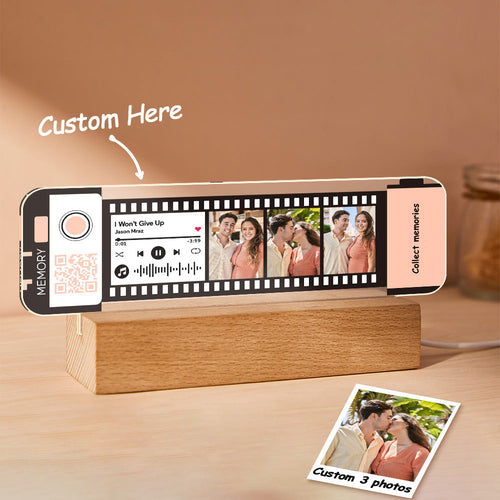 Custom Filmstrip Music Night Light