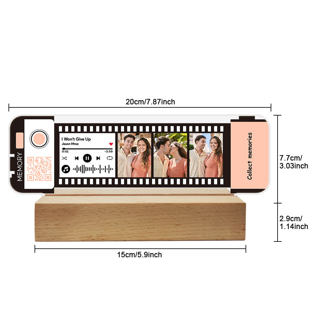 Custom Filmstrip Music Night Light