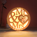 Engraved Photo Wooden Night Light