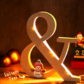 Snowman Family Wooden Night Light