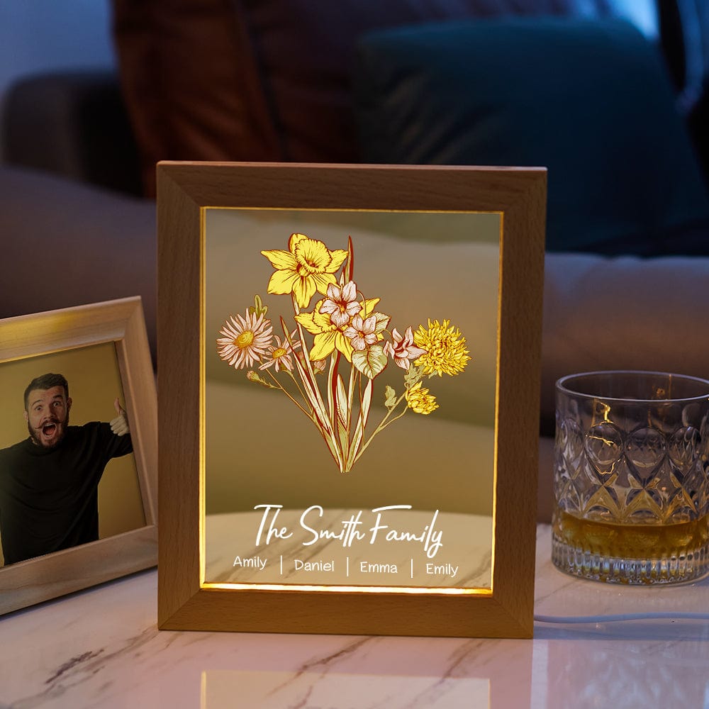 Birth Flower LED Night Light
