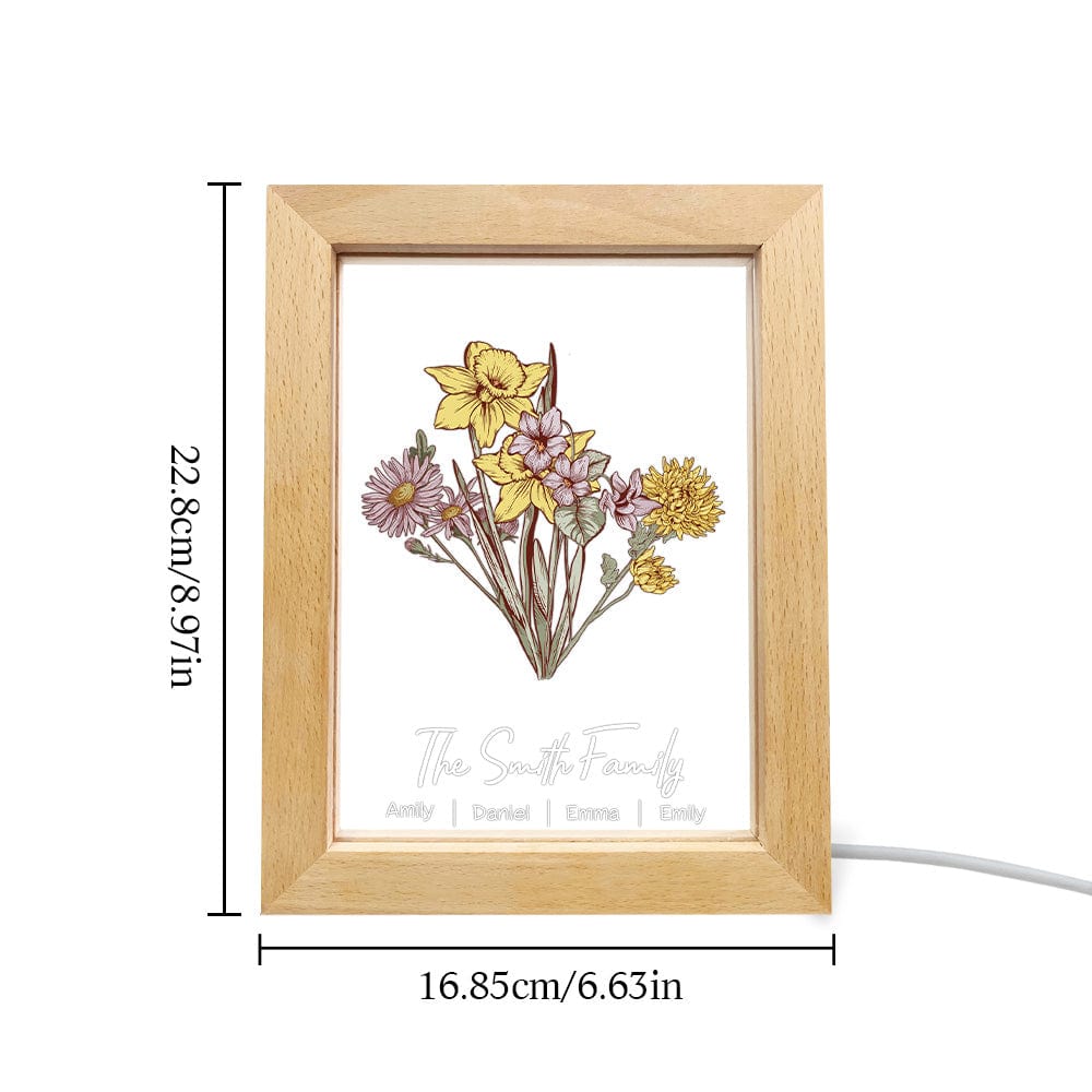 Birth Flower LED Night Light