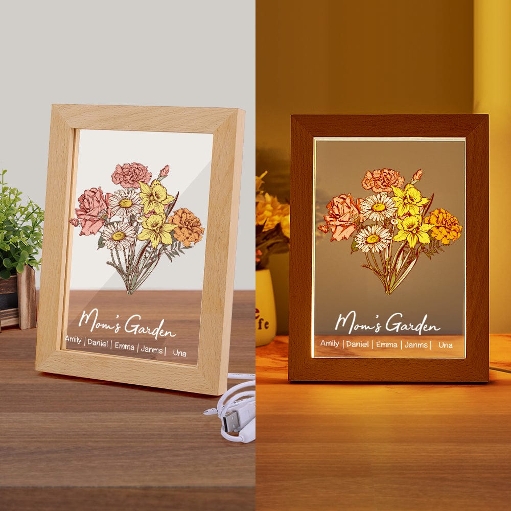 Birth Flower LED Night Light
