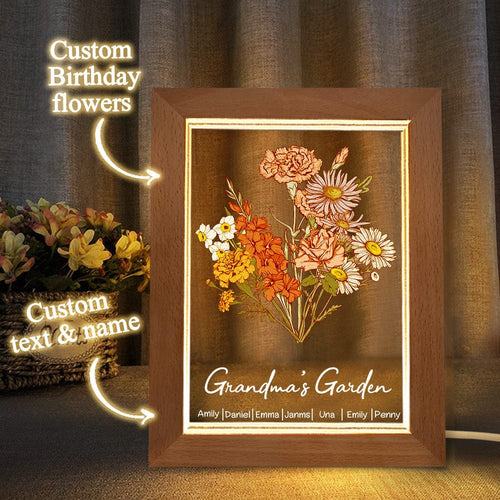 Birth Flower LED Night Light