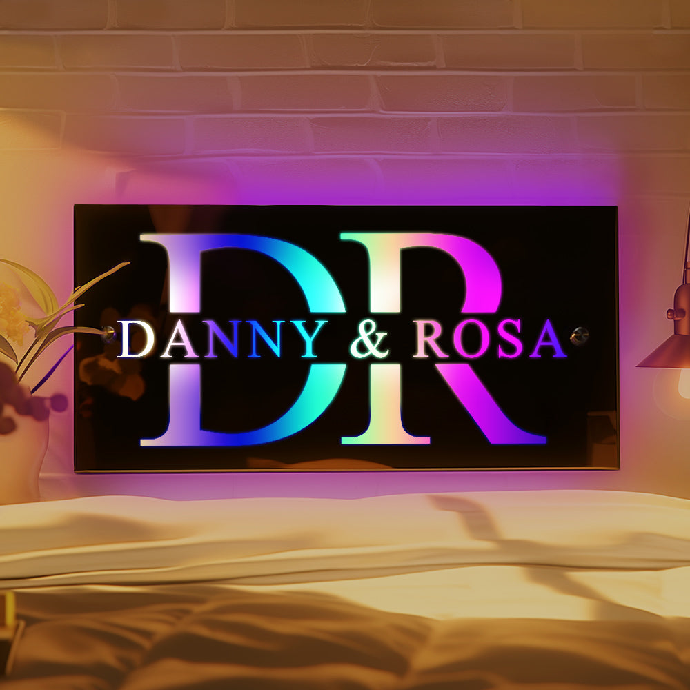 Personalized Name Mirror Light
