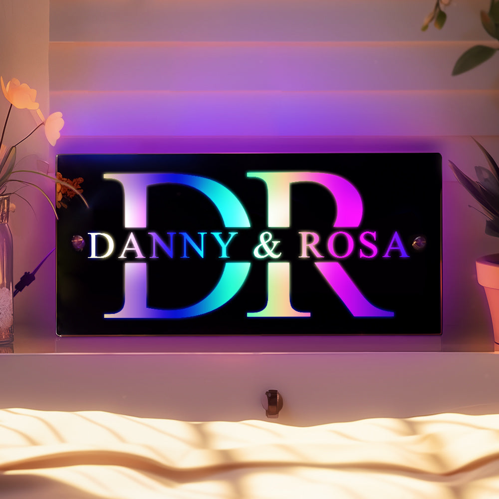Personalized Name Mirror Light