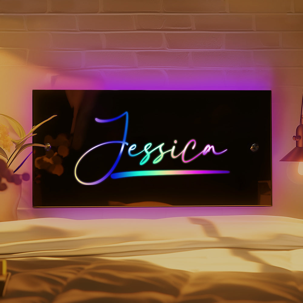 Personalized Name Light Up Mirror