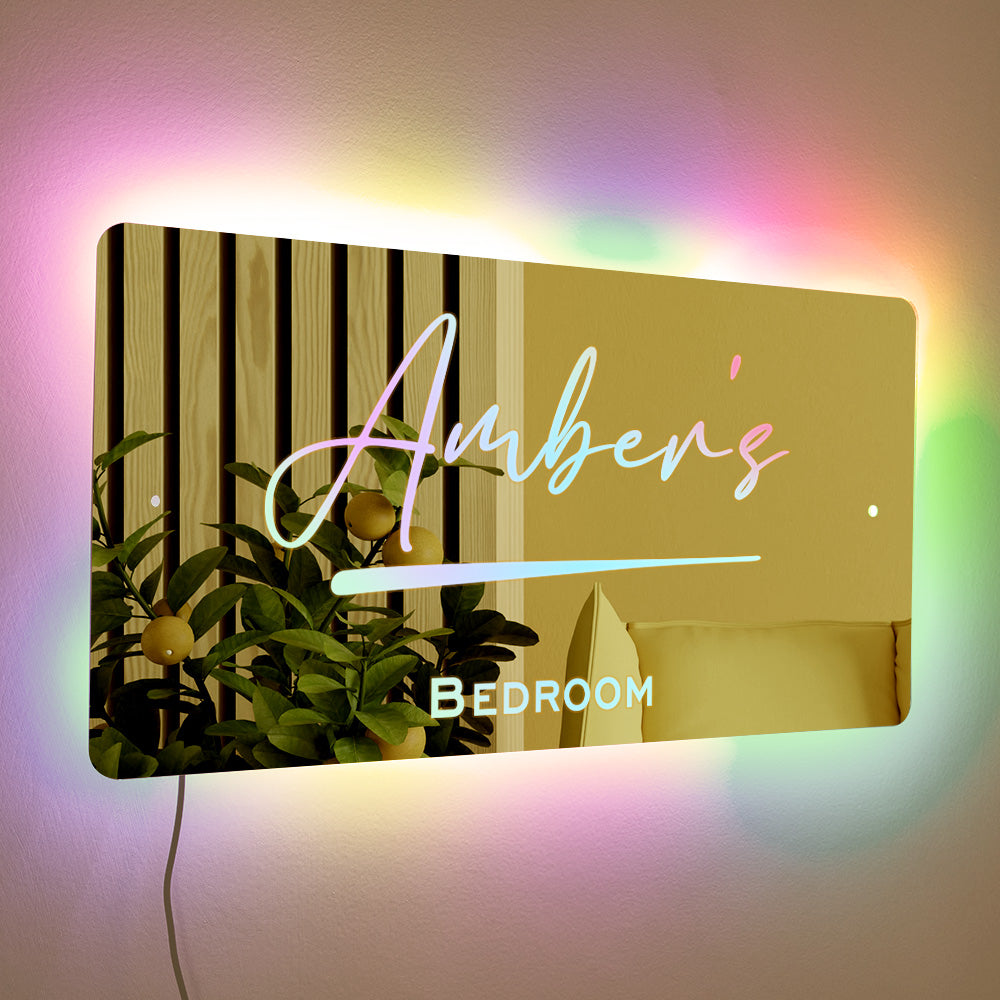 Personalized Name Light Up Mirror