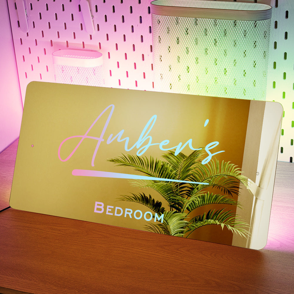 Personalized Name Light Up Mirror