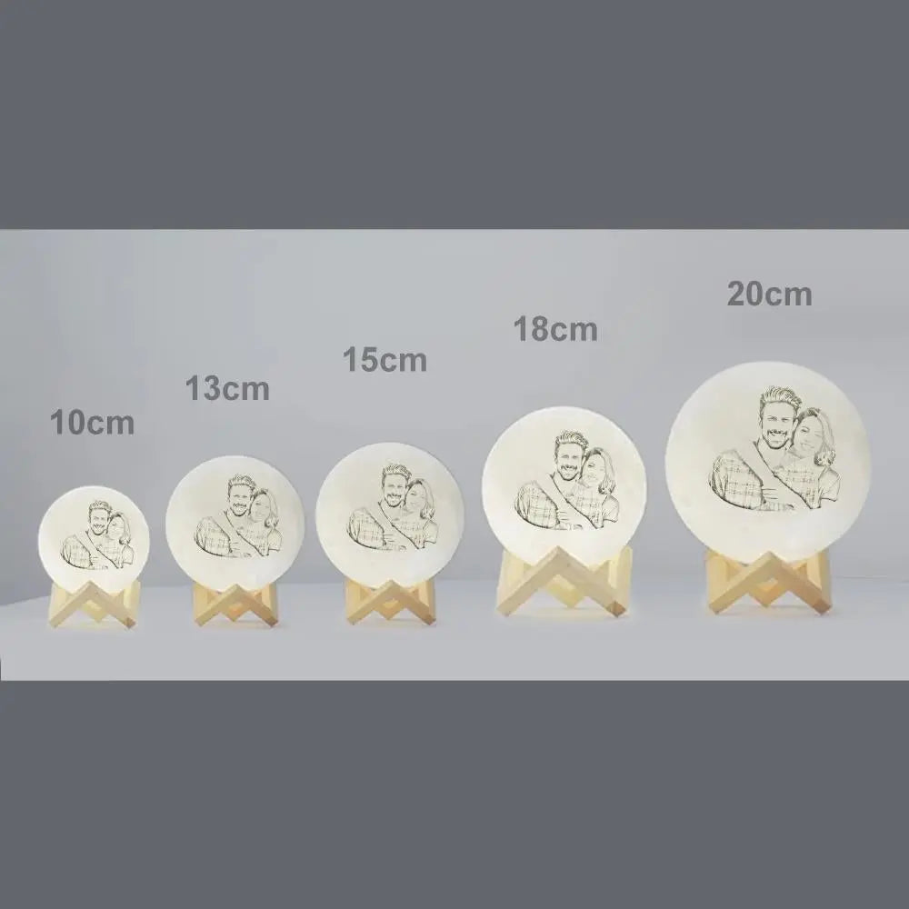 Custom 3D Photo Moon Lamp