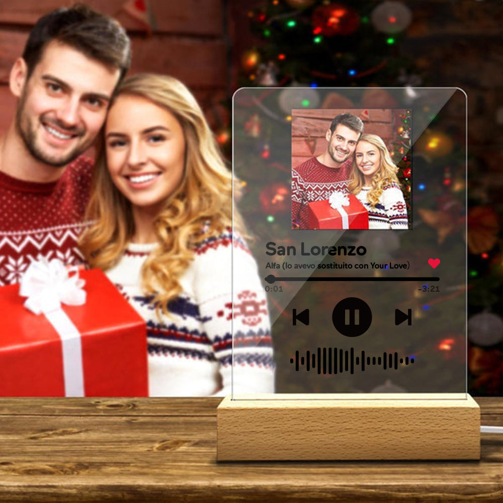 Custom Scannable Music Plaque Night Light