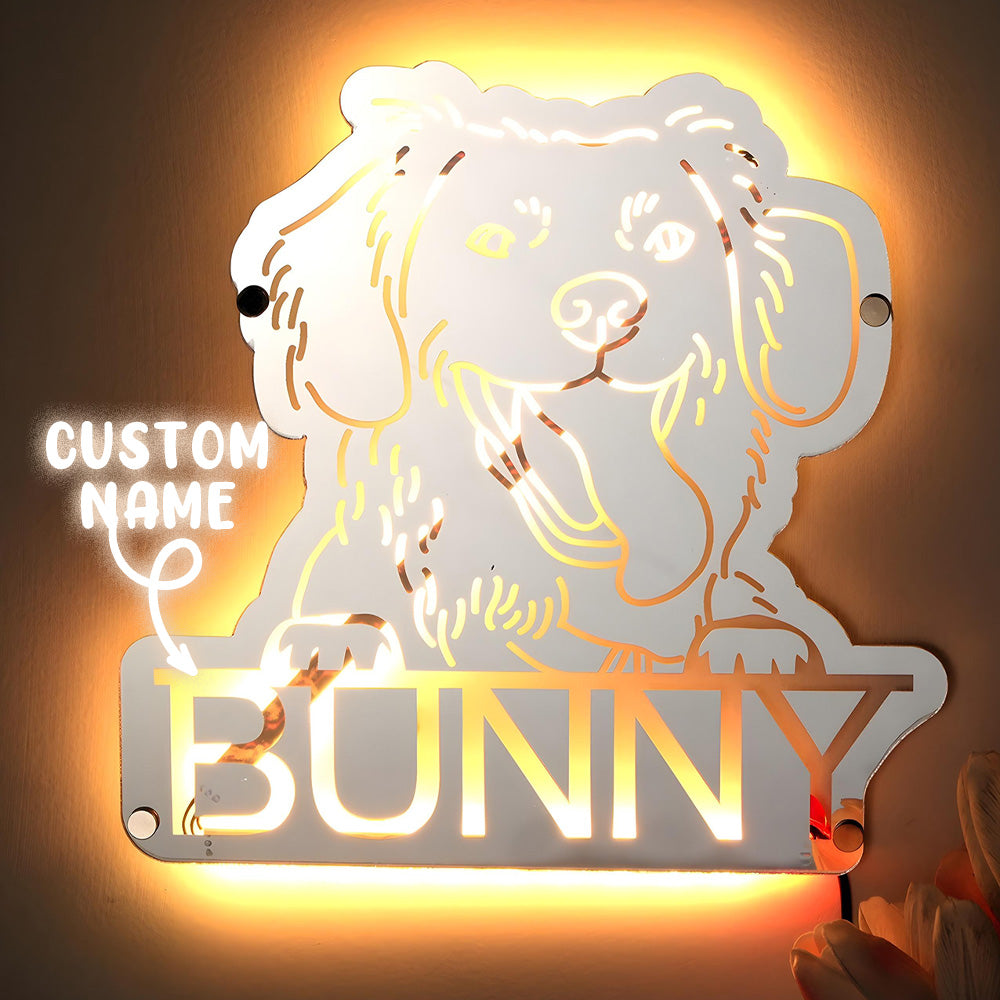 Personalized Pet Photo Mirror Light