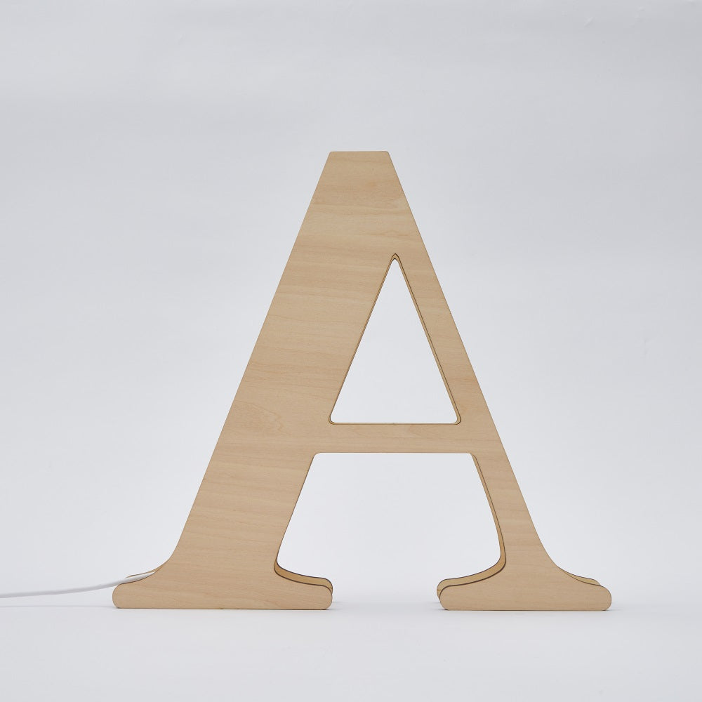 Personalized Wooden Letter Night Light 28CM